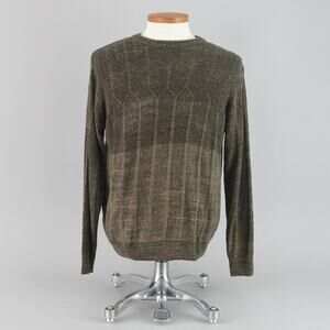 90s Dockers Brown Chenille Sweater Men's Medium